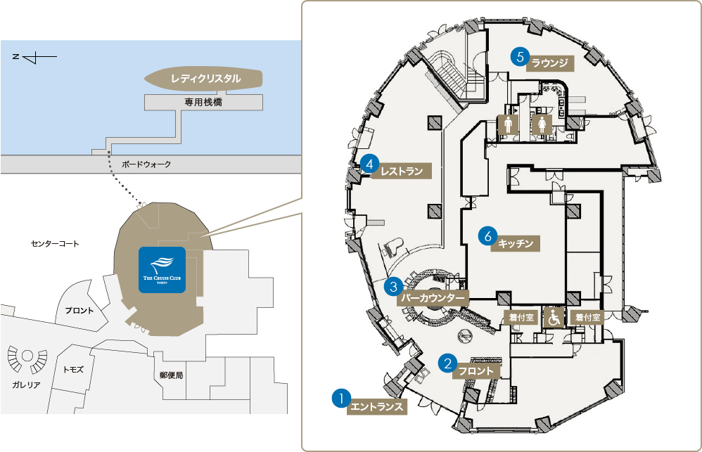 クラブハウス施設のご案内